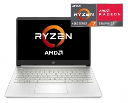 Ноутбук HP 14s-fq0040ur Ryzen 7 4700U/16Gb/SSD512Gb/AMD Radeon/14/IPS/FHD 1920x1080/Windows 10/silver/WiFi/BT/Cam
