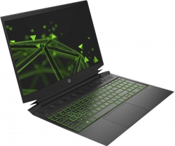 Ноутбук HP Pavilion Gaming 16-a0018ur Core i5 10300H/16Gb/1Tb/SSD256Gb/NVIDIA GeForce GTX 1650 4Gb/16.1/IPS/FHD 1920x1080/Free DOS/black/green/WiFi