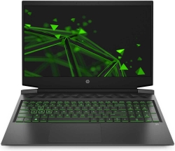 Ноутбук HP Pavilion Gaming 16-a0025ur Core i7 10750H/16Gb/1Tb/SSD256Gb/NVIDIA GeForce RTX 2060 MAX Q 6Gb/16.1/IPS/FHD 1920x1080/Free DOS/black/gree