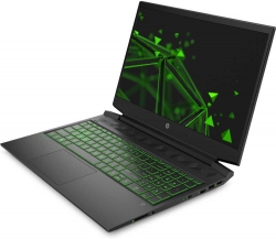 Ноутбук HP Pavilion Gaming 16-a0025ur Core i7 10750H/16Gb/1Tb/SSD256Gb/NVIDIA GeForce RTX 2060 MAX Q 6Gb/16.1/IPS/FHD 1920x1080/Free DOS/black/gree