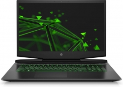 Ноутбук HP Pavilion Gaming 17-cd1053ur Core i7 10750H/16Gb/1Tb/SSD256Gb/NVIDIA GeForce GTX 1650 4Gb/17.3/IPS/FHD 1920x1080/Free DOS/black/green/WiF