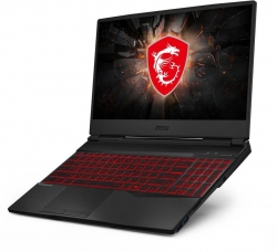 Ноутбук MSI GL65 Leopard 10SCSR-051XRU Core i7 10750H/8Gb/1Tb/SSD128Gb/nVidia GeForce GTX 1650 Ti 4Gb/15.6/IPS/FHD 1920x1080/Free DOS/black/WiFi/BT