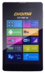 Планшет Digma CITI 7507 4G SC9832 (1.3) 4C/RAM1Gb/ROM8Gb 7 IPS 1280x800/3G/4G/Android 6.0/черный/2Mpix/0.3Mpix/BT/GPS/WiFi/Touch/microSDHC 32Gb/minUSB