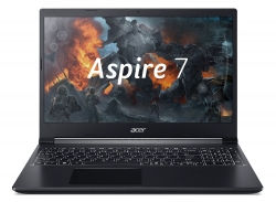 Ноутбук Acer Aspire 7 A715-75G-77UY Core i7 9750H/8Gb/SSD512Gb/NVIDIA GeForce GTX 1650 Ti 4Gb/15.6/IPS/FHD 1920x1080/Eshell/black/WiFi/BT/Cam