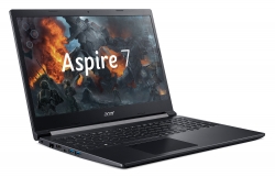 Ноутбук Acer Aspire 7 A715-75G-70RY Core i7 9750H/16Gb/SSD1Tb/NVIDIA GeForce GTX 1650 Ti 4Gb/15.6/IPS/FHD 1920x1080/Eshell/black/WiFi/BT/Cam