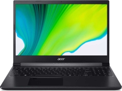 Ноутбук Acer Aspire 7 A715-75G-74Z8 Core i7 9750H/8Gb/SSD256Gb/NVIDIA GeForce GTX 1650 Ti 4Gb/15.6/IPS/FHD 1920x1080/Eshell/black/WiFi/BT/Cam