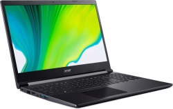 Ноутбук Acer Aspire 7 A715-75G-74Z8 Core i7 9750H/8Gb/SSD256Gb/NVIDIA GeForce GTX 1650 Ti 4Gb/15.6/IPS/FHD 1920x1080/Eshell/black/WiFi/BT/Cam