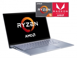 Ноутбук Asus Zenbook UM431DA-AM003 Ryzen 5 3500U/8Gb/SSD512Gb/AMD Radeon Vega 8/14/IPS/FHD 1920x1080/noOS/lt.blue/WiFi/BT/Cam