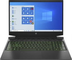 Ноутбук HP Pavilion Gaming 16-a0035ur Core i5 10300H/16Gb/SSD512Gb/NVIDIA GeForce RTX 2060 MAX Q 6Gb/16.1/IPS/FHD 1920x1080/Windows 10/black/green/