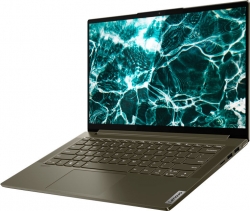 Ультрабук Lenovo Yoga Slim7 14ITL05 Core i7 1165G7/16Gb/SSD512Gb/Intel Iris Xe graphics/14/IPS/FHD 1920x1080/Windows 10/d.green/WiFi/BT/Cam