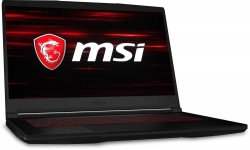 Ноутбук MSI GF63 Thin 9SCSR-1028XRU Core i5 9300H/8Gb/SSD256Gb/NVIDIA GeForce GTX 1650 Ti MAX Q 4Gb/15.6/IPS/FHD 1920x1080/Free DOS/black/WiFi/BT/C