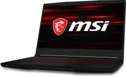 Ноутбук MSI GF63 Thin 9SCSR-1028XRU Core i5 9300H/8Gb/SSD256Gb/NVIDIA GeForce GTX 1650 Ti MAX Q 4Gb/15.6/IPS/FHD 1920x1080/Free DOS/black/WiFi/BT/C