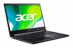 Ноутбук Acer Aspire 7 A715-75G-529J Core i5 10300H/8Gb/SSD256Gb/NVIDIA GeForce GTX 1650 Ti 4Gb/15.6/IPS/FHD 1920x1080/Eshell/black/WiFi/BT/Cam