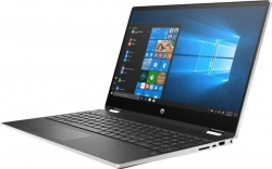 Трансформер HP Pavilion x360 15-dq1000ur Core i3 10110U/4Gb/SSD256Gb/Intel UHD Graphics/15.6/IPS/Touch/FHD 1920x1080/Windows 10/silver/WiFi/BT/Cam