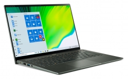 Ультрабук Acer Swift 5 SF514-55TA-769D Core i7 1165G7/16Gb/SSD1Tb/Intel Iris Xe graphics/14/IPS/Touch/FHD 1920x1080/Windows 10/d.green/WiFi/BT/Cam