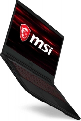 Ноутбук MSI GF63 Thin 9SCSR-1026XRU Core i7 9750H/8Gb/SSD256Gb/NVIDIA GeForce GTX 1650 Ti MAX Q 4Gb/15.6/IPS/FHD 1920x1080/Free DOS/black/WiFi/BT/C
