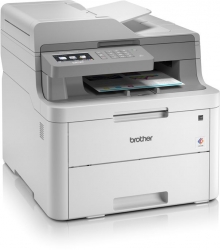 МФУ светодиодный Brother DCP-L3550CDW (DCPL3550CDWR1) A4 Duplex Net WiFi белый/серый