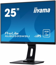 Монитор Iiyama 25 ProLite XUB2595WSU-B1 черный IPS LED 4ms 16:10 HDMI M/M матовая HAS 1000:1 300cd 178гр/178гр 1920x1200 D-Sub DisplayPort FHD USB 