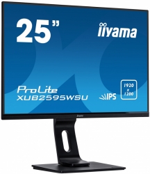 Монитор Iiyama 25 ProLite XUB2595WSU-B1 черный IPS LED 4ms 16:10 HDMI M/M матовая HAS 1000:1 300cd 178гр/178гр 1920x1200 D-Sub DisplayPort FHD USB 