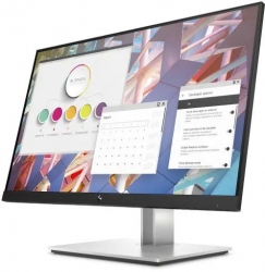 Монитор HP E24 G4 серебристый/черный