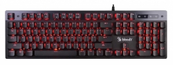Клавиатура A4 Bloody B500 серый USB for gamer LED