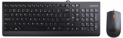 Клавиатура + мышь Lenovo 300 U черный проводная