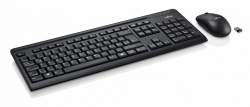 Клавиатура + мышь Fujitsu LX410 черный беспроводная