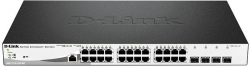 Коммутатор D-Link DGS-1210-28P/ME/A1A 24G 4SFP 24PoE 193W управляемый