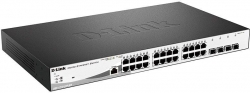 Коммутатор D-Link DGS-1210-28P/ME/A1A 24G 4SFP 24PoE 193W управляемый