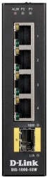 Коммутатор D-Link DIS-100G-5SW DIS-100G-5SW/A1A 4G 1SFP неуправляемый