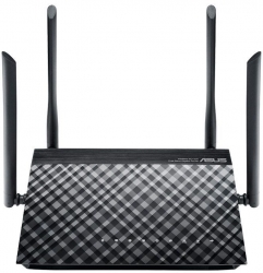 Роутер беспроводной Asus RT-AC1200G+ AC1200 10/100/1000BASE-TX/4G ready черный