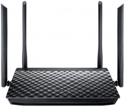 Роутер беспроводной Asus RT-AC1200G+ AC1200 10/100/1000BASE-TX/4G ready черный