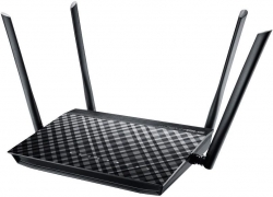 Роутер беспроводной Asus RT-AC1200G+ AC1200 10/100/1000BASE-TX/4G ready черный