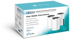 Бесшовный Mesh роутер TP-Link Deco S4(3-Pack) AC1200 10/100/1000BASE-TX белый