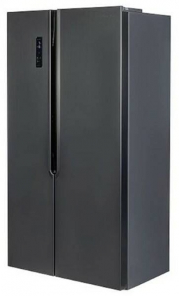 Холодильник Leran SBS 300 IX NF серебристый