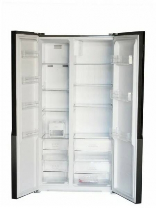 Холодильник Leran SBS 300 IX NF серебристый