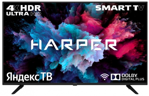 Телевизор LED Harper 50U660TS черный