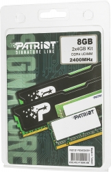 Память DDR4 2x4Gb 2400MHz Patriot PSD48G2400KH RTL PC4-19200 CL17 DIMM 288-pin 1.2В