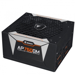 Блок питания Gigabyte ATX 750W AORUS GP-AP750GM-EU 80+ gold 24+4+4pin APFC 135mm fan 6xSATA Cab Manag RTL