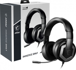 Наушники с микрофоном MSI Immerse GH61 черный накладные USB оголовье S37-0400031-SV1