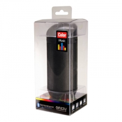 Колонка порт. Ginzzu GM-999G черный 3W 1.0 BT/3.5Jack/USB 800mAh (00-00000951)
