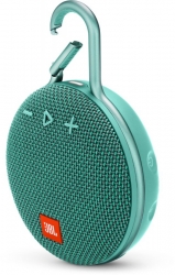 Колонка порт. JBL Clip 3 светло-зеленый 3.3W 1.0 BT 1000mAh (JBLCLIP3TEAL)