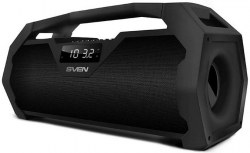 Колонка порт. Sven PS-470 черный 18W 2.0 BT/3.5Jack/USB 10м 1800mAh