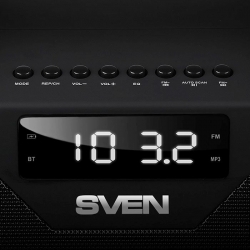 Колонка порт. Sven PS-470 черный 18W 2.0 BT/3.5Jack/USB 10м 1800mAh