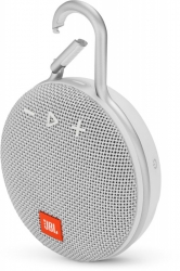 Колонка порт. JBL Clip 3 белый 3.3W 1.0 BT 1000mAh (JBLCLIP3WHT)