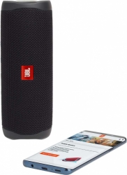 Колонка порт. JBL Flip 5 черный 20W 1.0 BT 4800mAh (JBLFLIP5BLK)