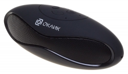 Колонка порт. Oklick OK-10 черный 3W 1.0 BT/USB 5м