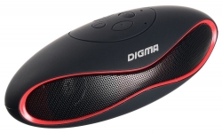 Колонка порт. Digma S-10 черный 3W 1.0 BT (SP103B)