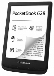 Электронная книга PocketBook 628 6 E-Ink Carta 1024x758 Touch Screen 1Ghz 512Mb/8Gb/microSDHC/подсветка дисплея черный