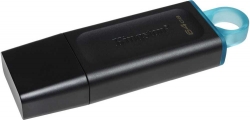 Флеш Диск Kingston 64Gb DT Exodia DTX/64GB USB3.1 черный/голубой